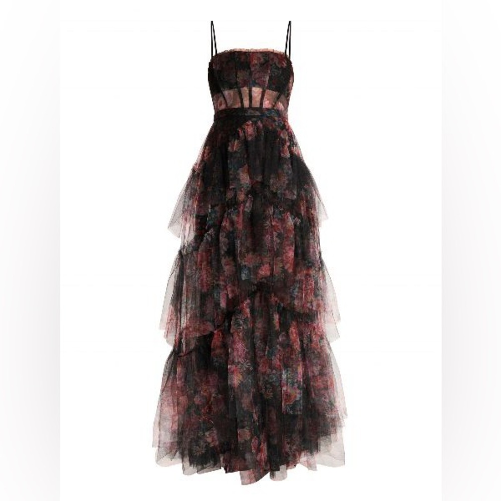 SOLD- BCBG Oly Tiered Ruffle Tulle Evening Gown
ORCHID COMBO / 12